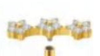 Piercing Cascata Trio Baby Gold