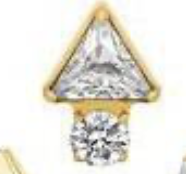 Triangulo + Ponto de Luz Gold