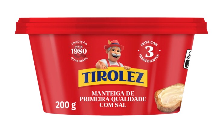MANTEIGA COM SAL TIROLEZ 200G 