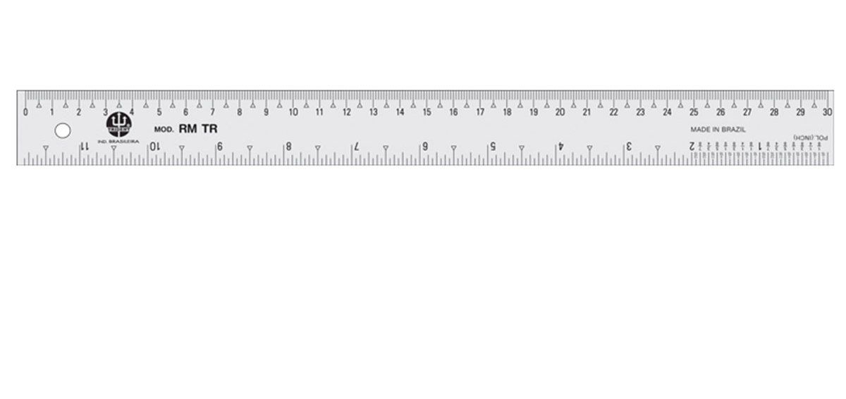REGUA DE 30CM