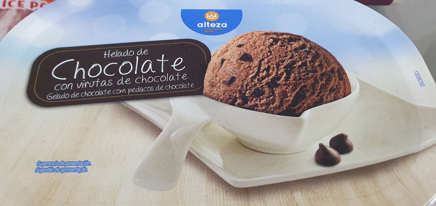 GELADO CHOCOLATE PEDAÇOS TAÇA ALTEZA 1LT