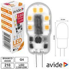 LAMPADA LED G4 2,5W 12V 4000K 210LM 