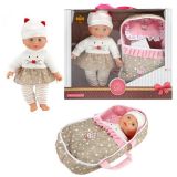 Boneco lovely baby 32cm c\alcofa