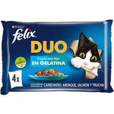 COM GATO FELIX DUO S. MAR 4X85GR