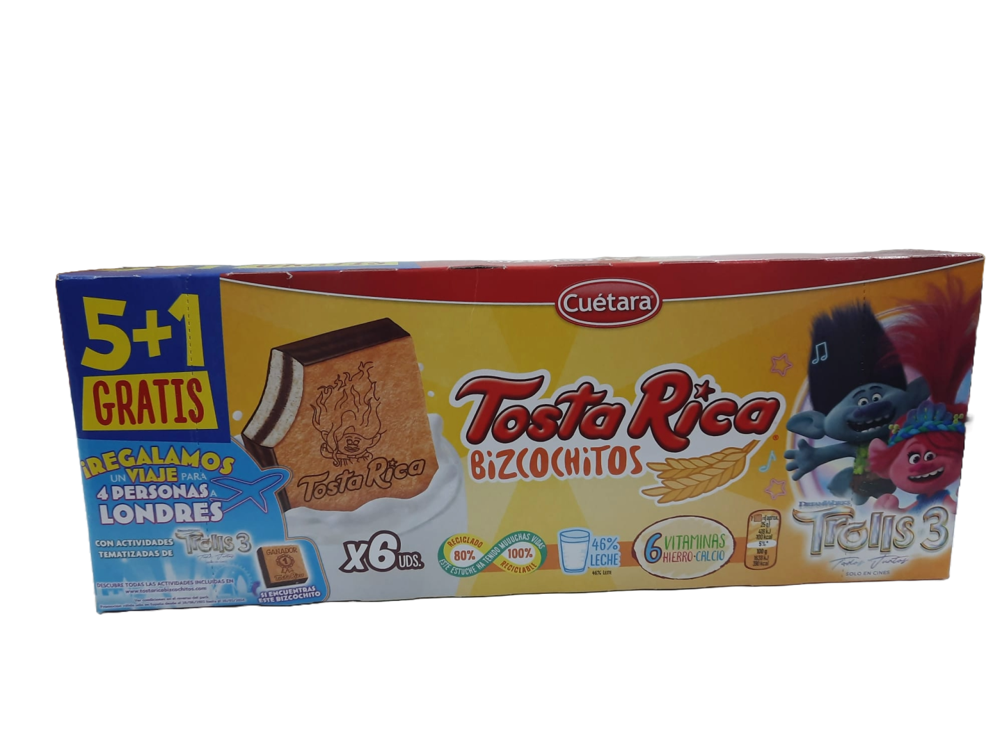 BOLO TOSTA RICA 6UN 150GR