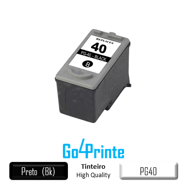 Tinteiro jato tinta - preto - para Canon PG40 - 16 ml
