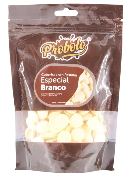 COBERTURA PASTILHA ESPECIAL BRANCO 250GR