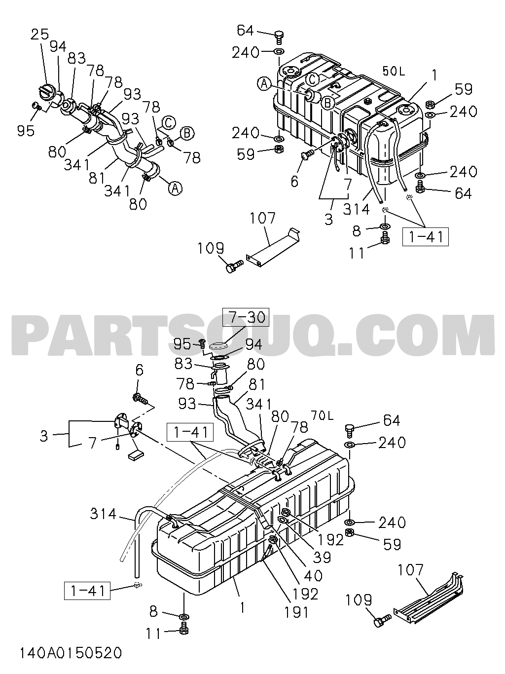 TUBO DEPOSITO ISUZU KB