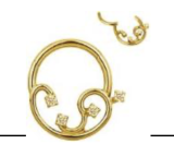 Argola Tiatira  10 GOLD