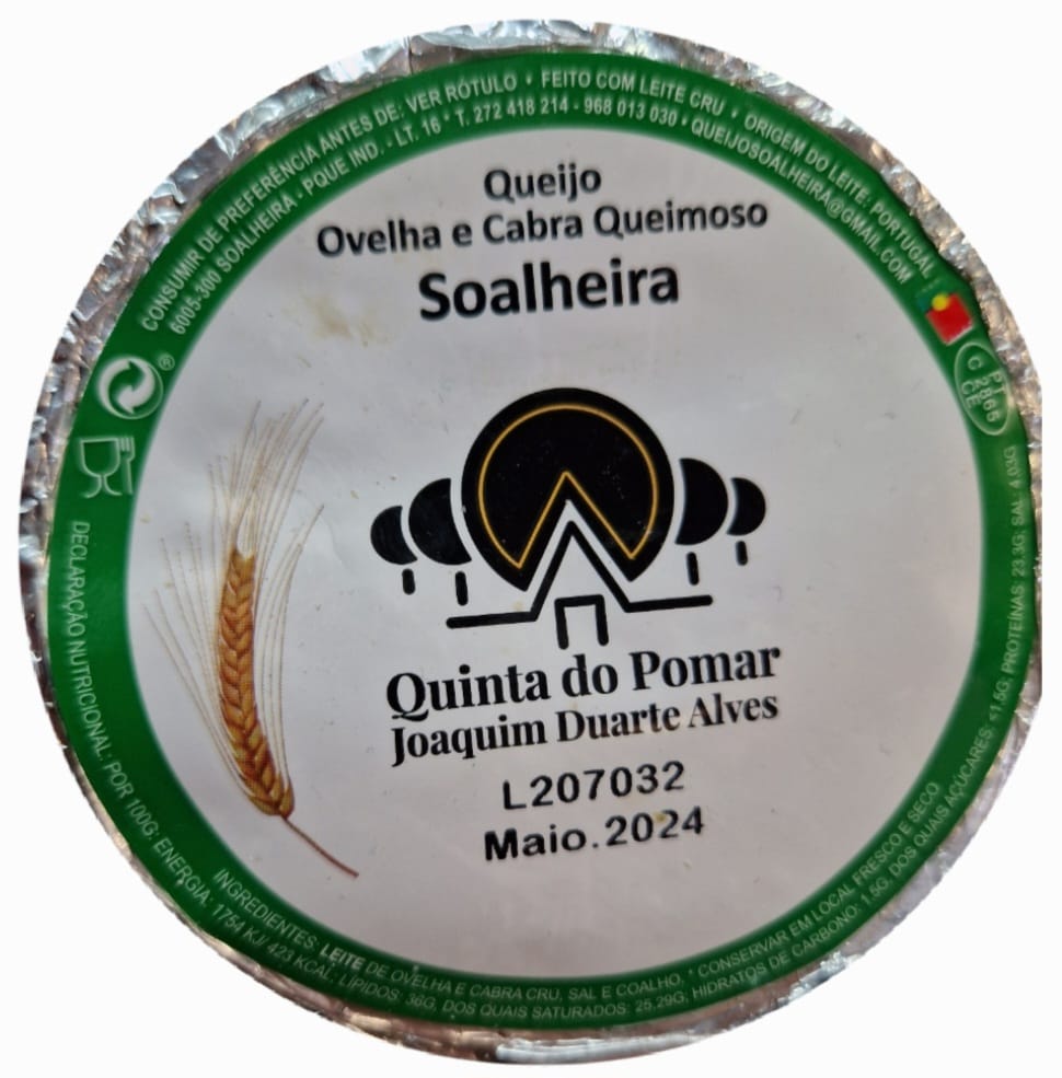 QUEIJO OVELHA E CABRA QUEIMOSO -SOALHEIRA GRD.