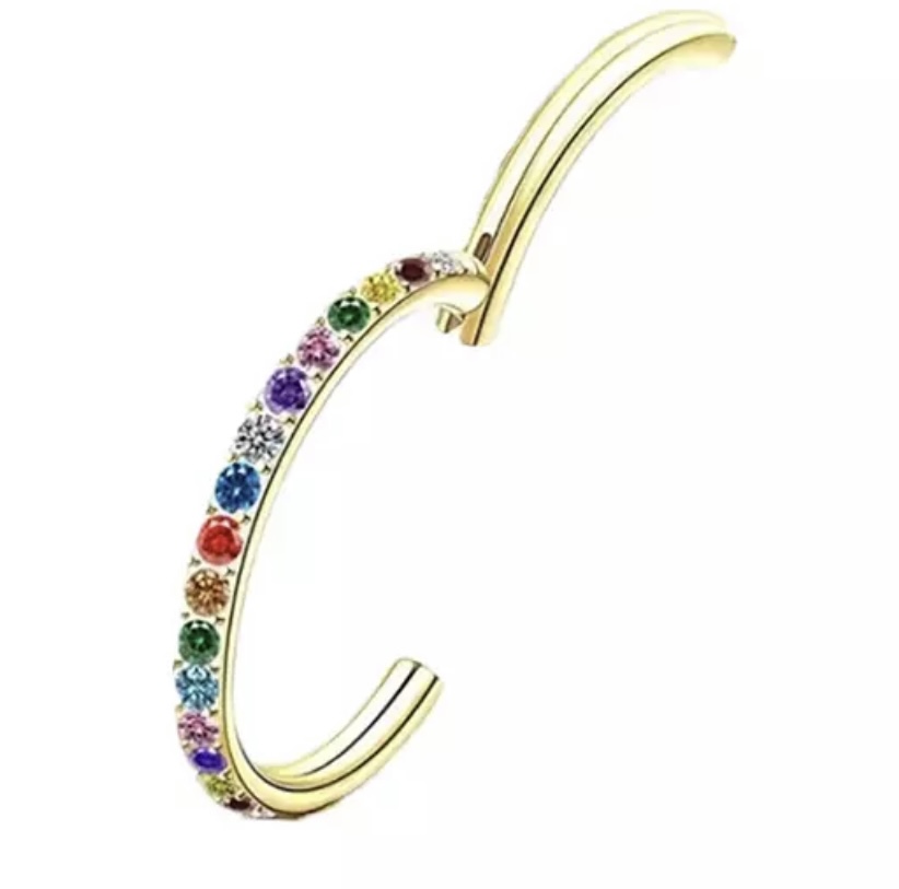 Argola colorida Gold