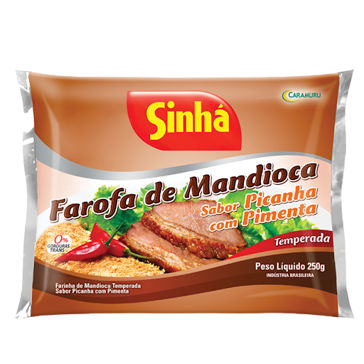 FAROFA MANDIOCA TEMPERADA SINHÁ 250G