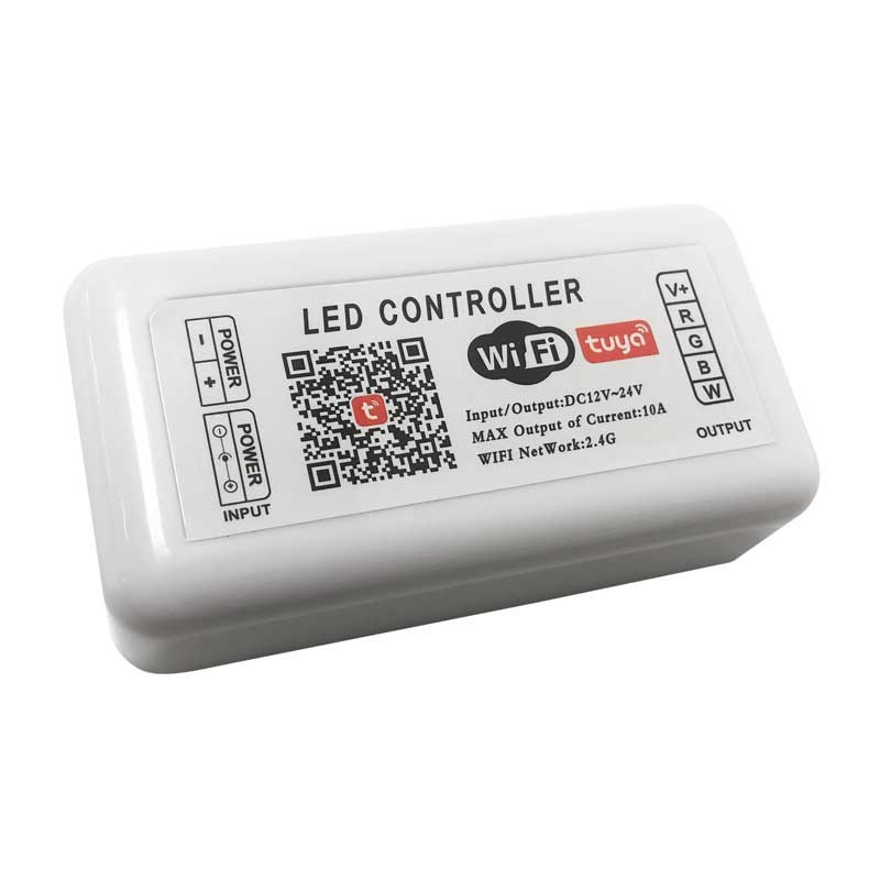 Controlador led SMART + WIFI RGBW 12V / 24V 3 canais