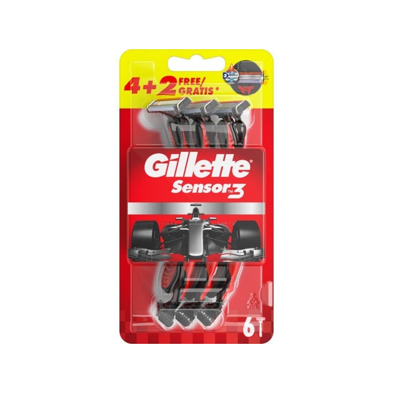 GILLETTE SENSOR 3 6 LAMINAS