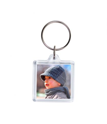 PORTA-CHAVES QUADRADO ACRILICO