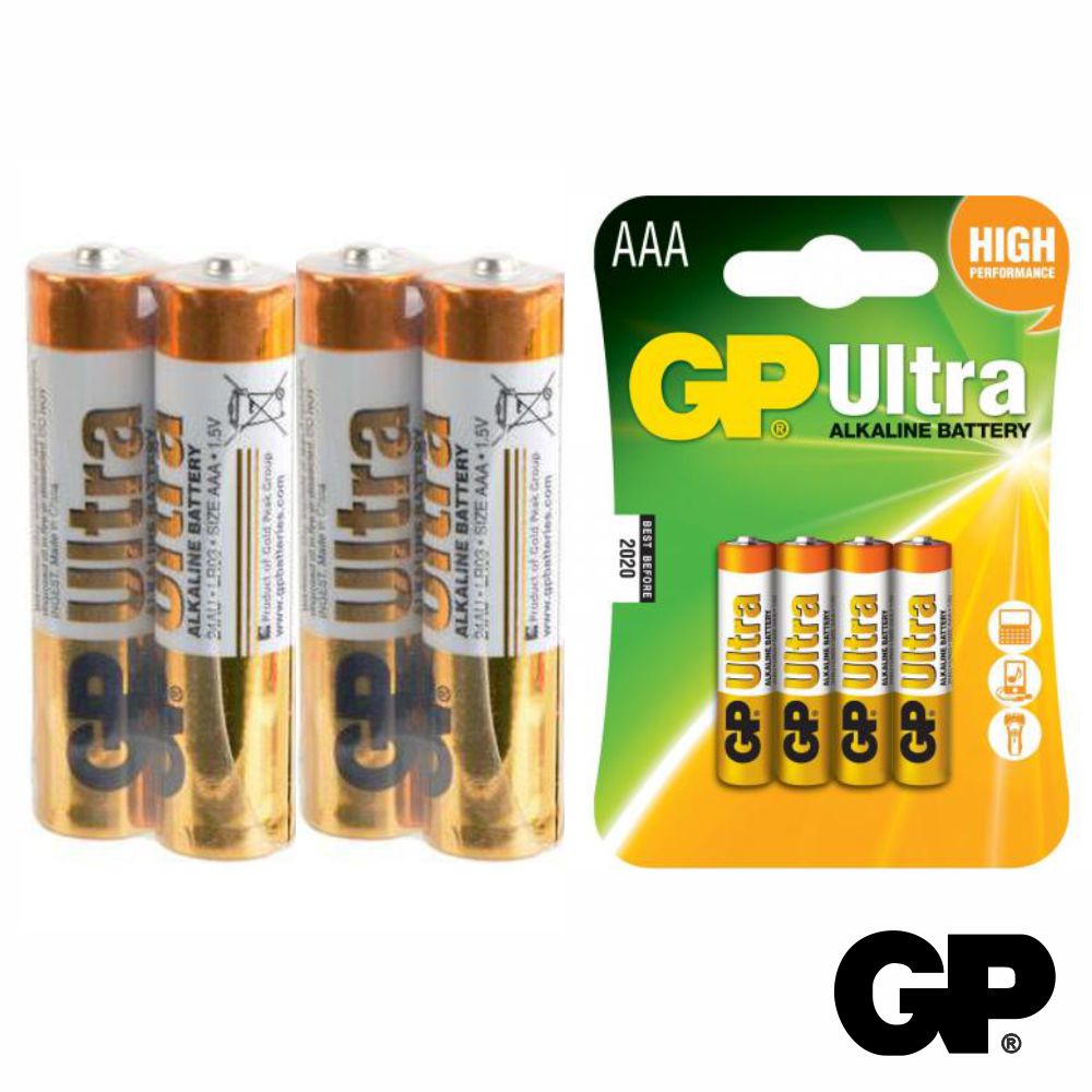 Pilha ultra alcalina LR03/AAA 1.5v blister GP