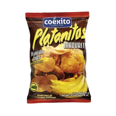 Chips de Banana Platanitos Maduritos Coéxito 80g