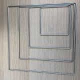 Aro metálico PRATA 15 cm Quadrado