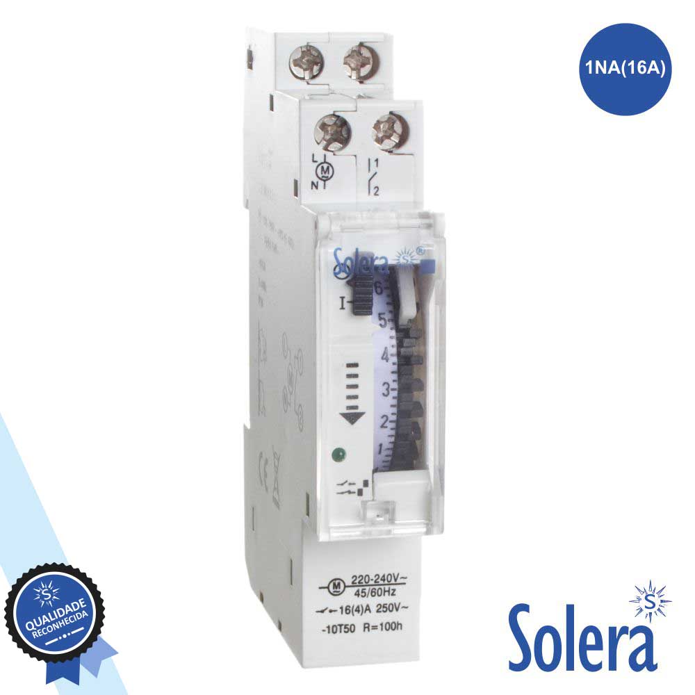 Interruptor horário analógico 16A 230V  SOLERA