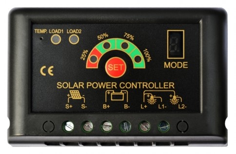 CONTROLADOR DE CARGA SOLAR PWM 15A 12V