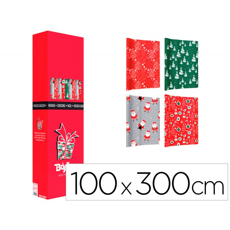 PAPEL EMBRULHO NATAL 100X300CM