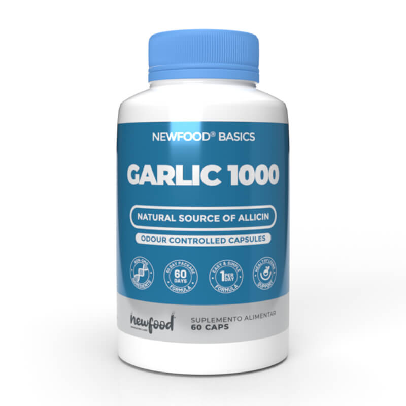 GARLIC 1000 Newfood Basics 60 Cápsulas