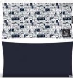 Dog Bed Pillow, color blue, Snoopy Comic - M