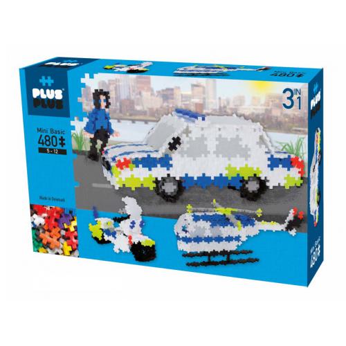 Plus-Plus Basic 480 pcs 3 em 1 / Policia