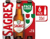 Cerveja Sagres 0,33 tp Pack 6
