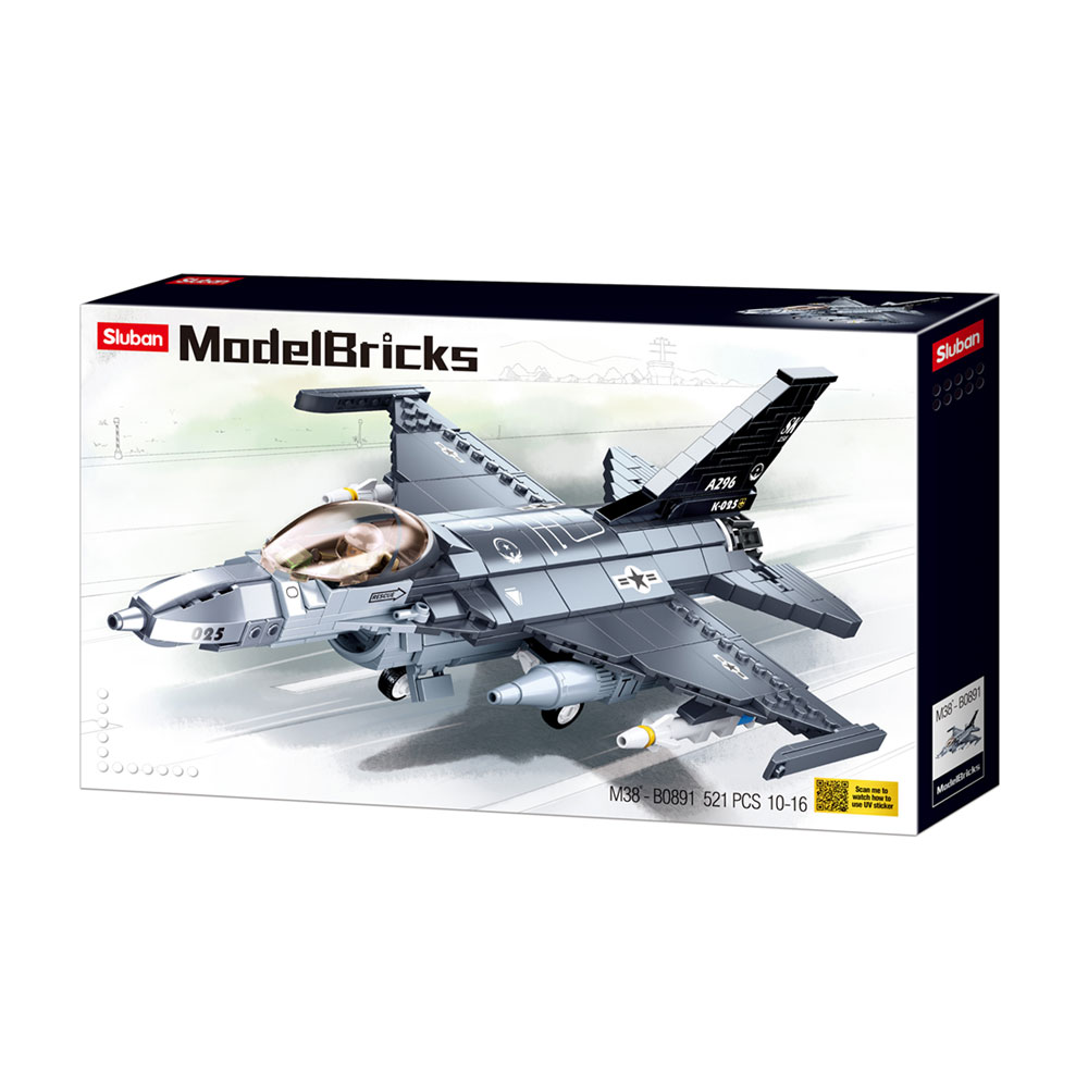 MODEL BRICKS F-16 FALCON 521 PCS